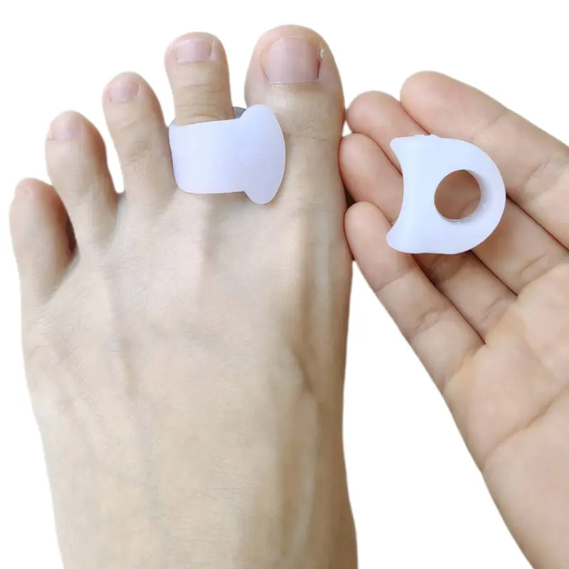 Toe Separator Silicon - 1Pair Gel Silicone Pedicure Hallux Valgus