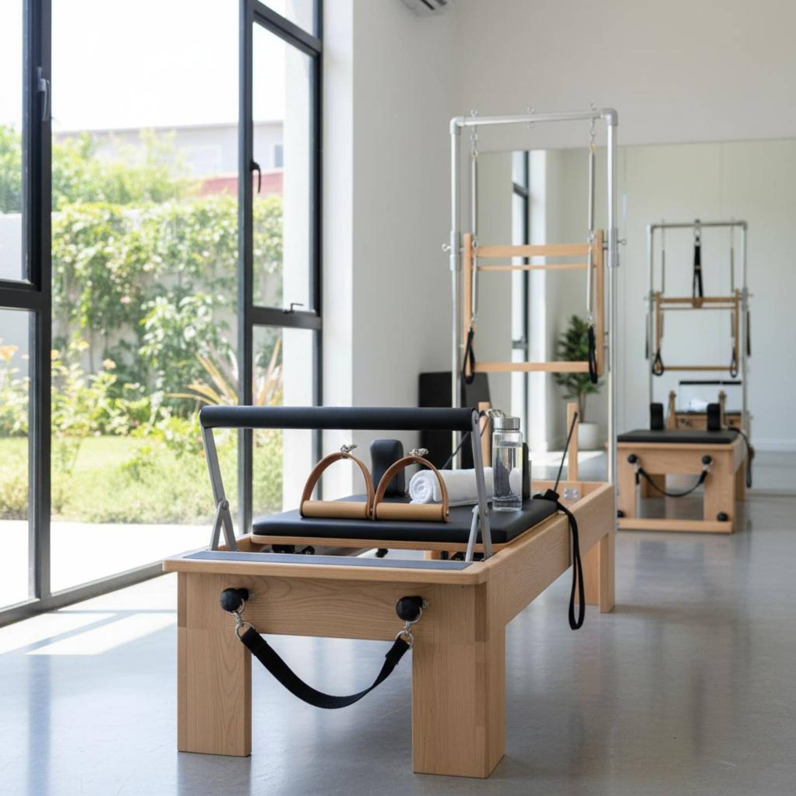 2 Pieces Leather Wood Handles  – Pilates & Yoga Training Center recenzja i cena