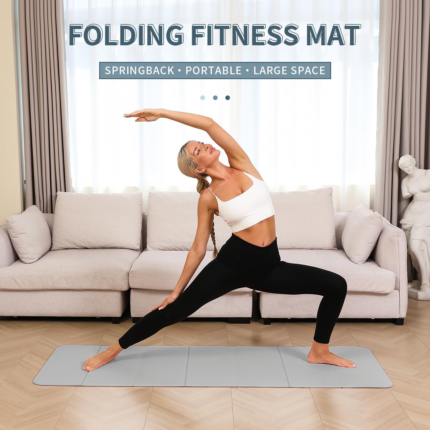 Foldable Yoga Mat 10mm Extra T – Pilates Yoga Home Workout recenzja i cena