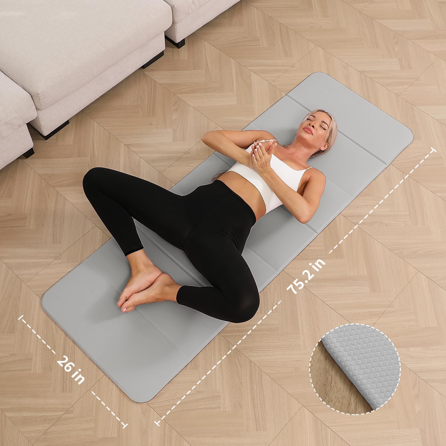 Foldable Yoga Mat 10mm Extra T – Pilates Yoga Home Workout recenzja i cena