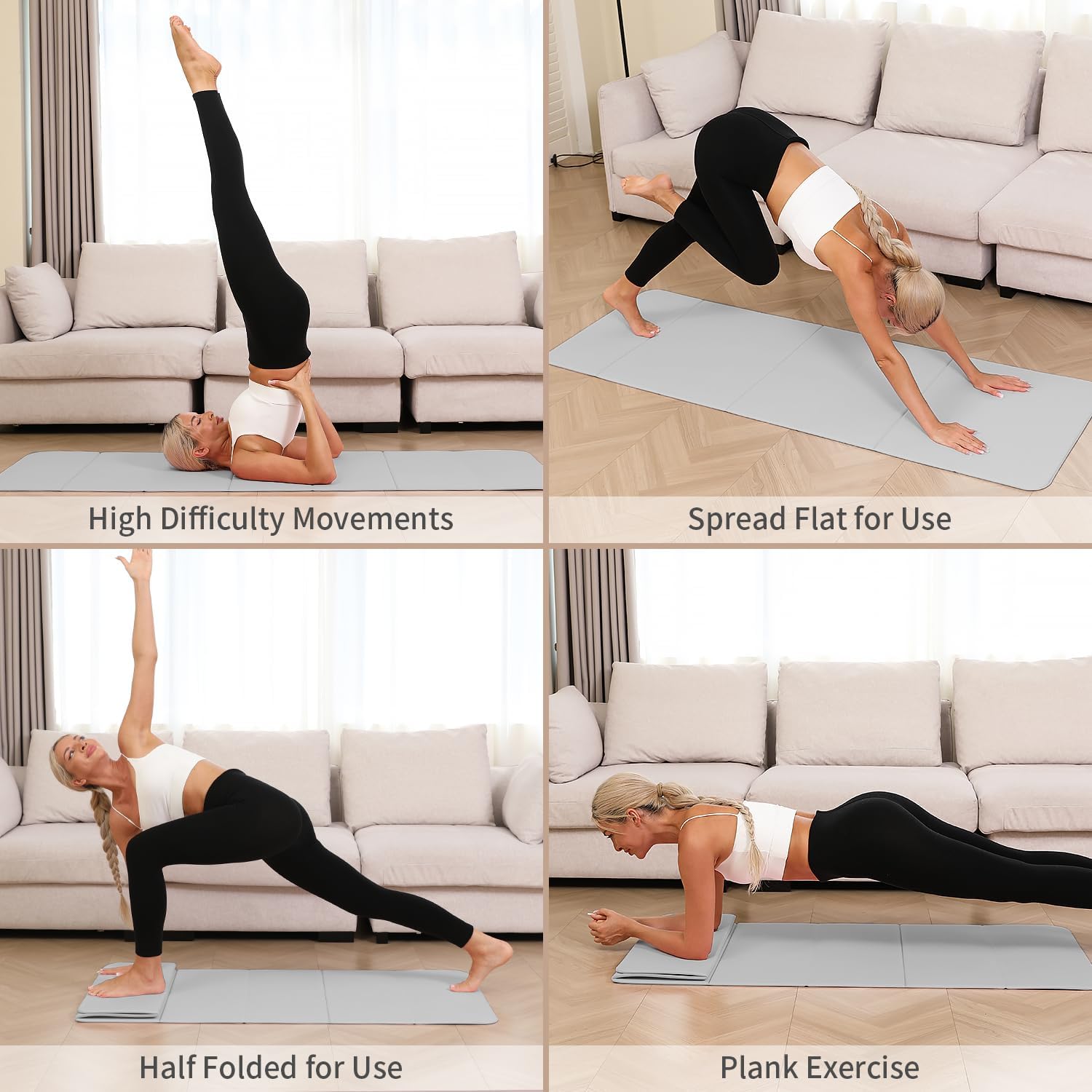 Foldable Yoga Mat 10mm Extra T – Pilates Yoga Home Workout recenzja i cena