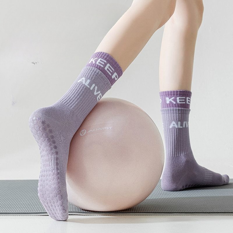 Women's Non-Slip Yoga Socks wi – Pilates Yoga Exercises recenzja i cena