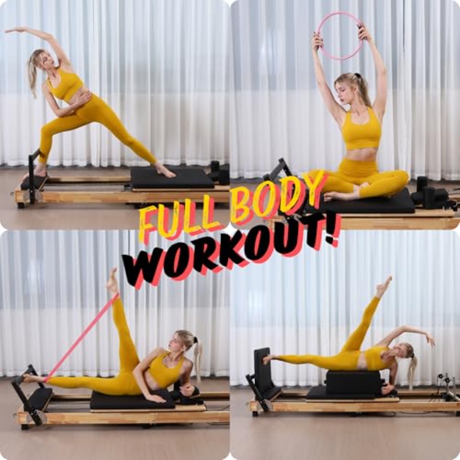 MAX4.0 Pilates Reformer Wood H – Pilates Yoga Home Workout recenzja i cena