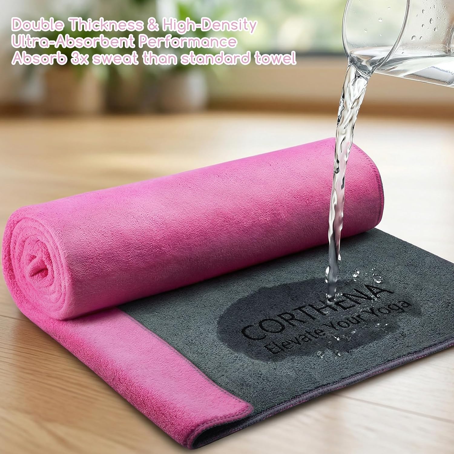 Yoga Mat Towel, Extra Thick 60 – Fitness Yoga Pilates recenzja i cena