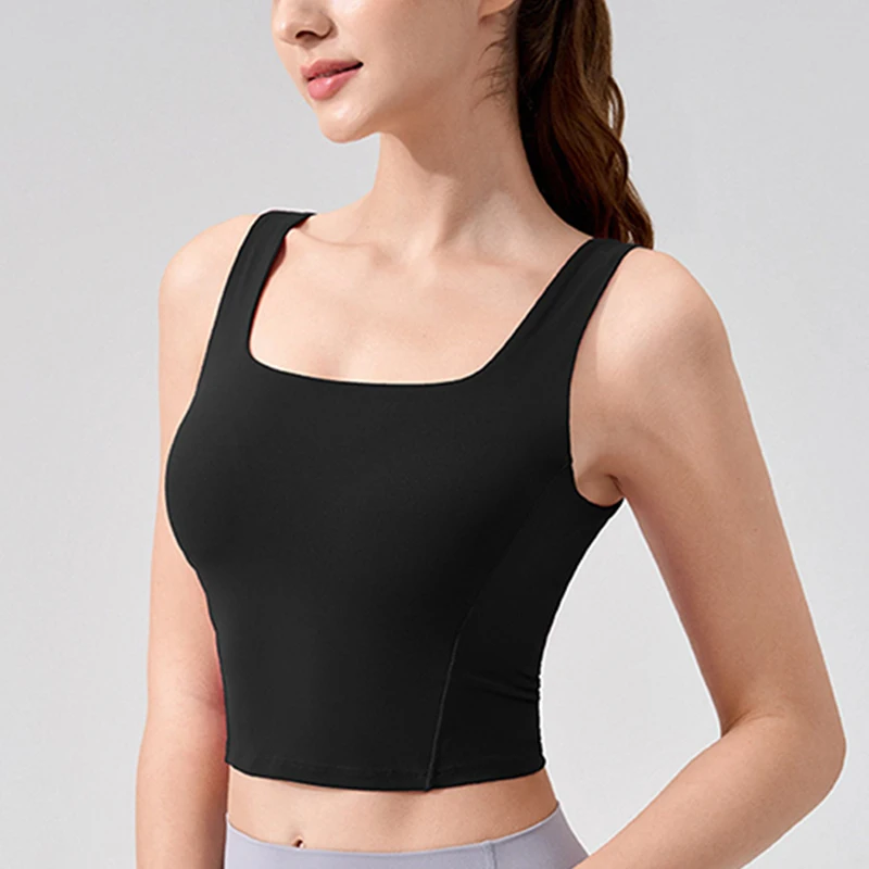 Women's Sports Yoga Vest Squar – Pilates Yoga Exercises recenzja i cena