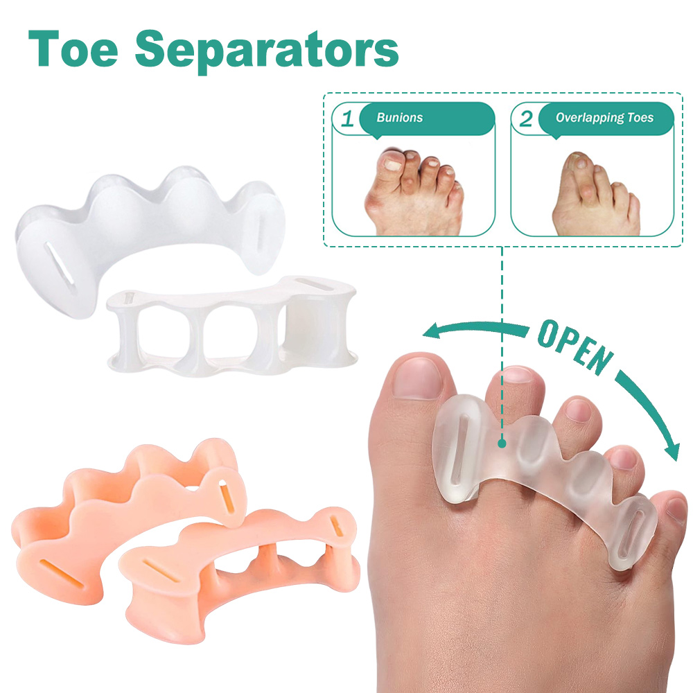 1Pair Gel Hard Silicone Toe Fi – Toe Separator Silicon recenzja i cena
