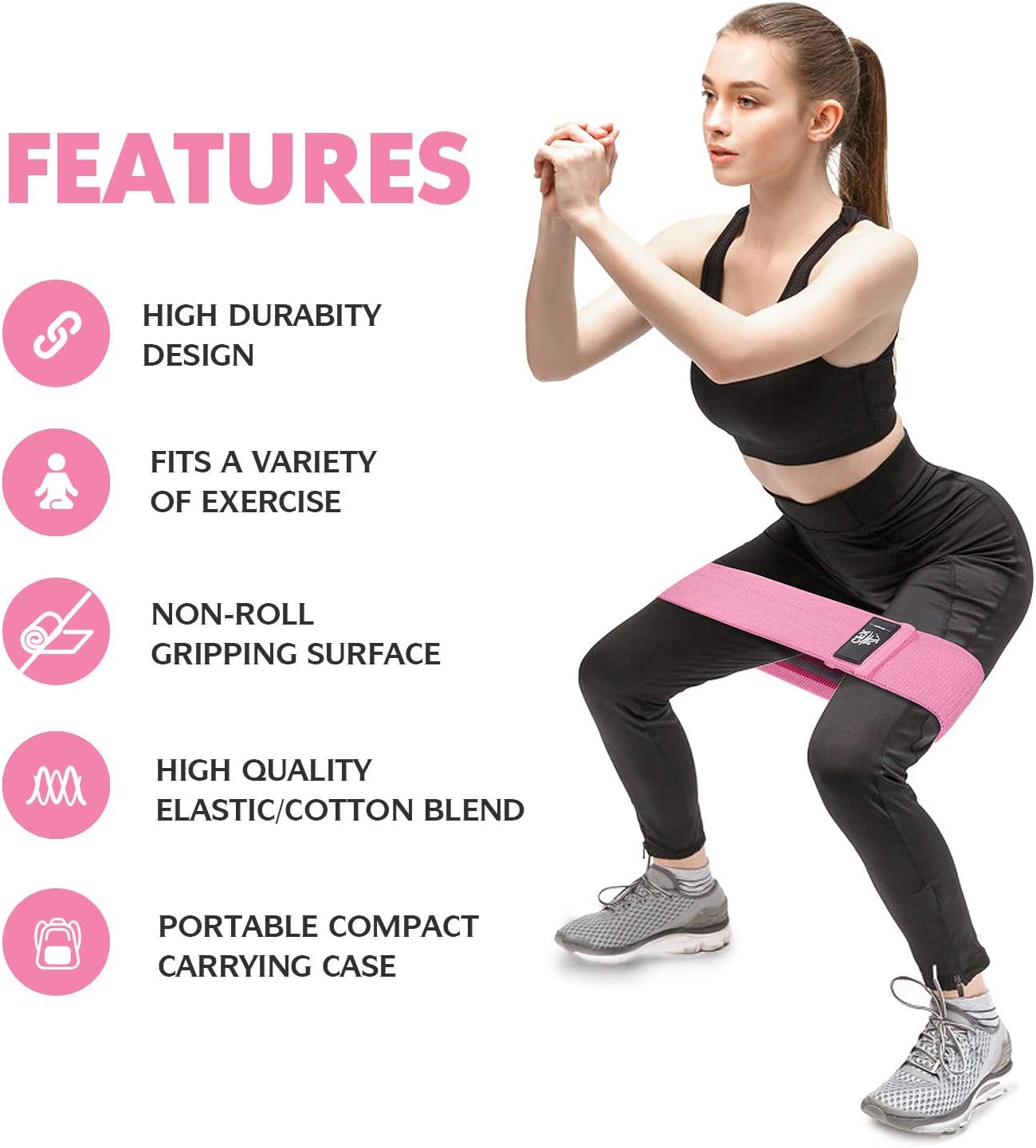 Resistance Bands Set, Exercise – Pilates Yoga Home Workout recenzja i cena