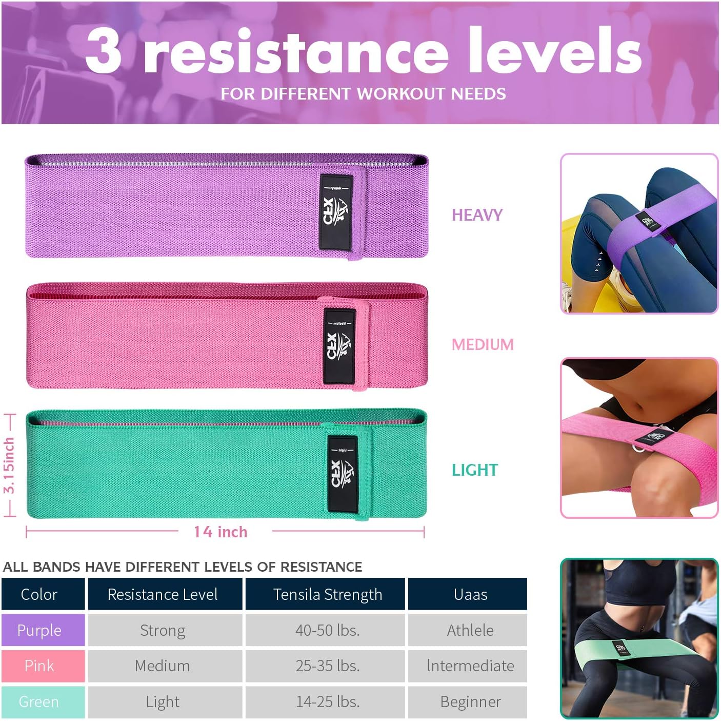 Resistance Bands Set, Exercise – Pilates Yoga Home Workout recenzja i cena