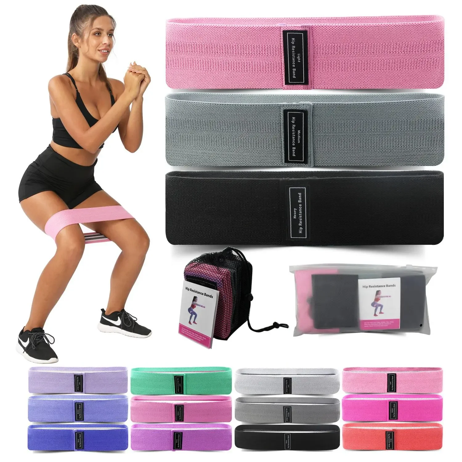 1/2/3PCS Elastic Bands Fitness – Pilates Yoga Home Workout recenzja i cena